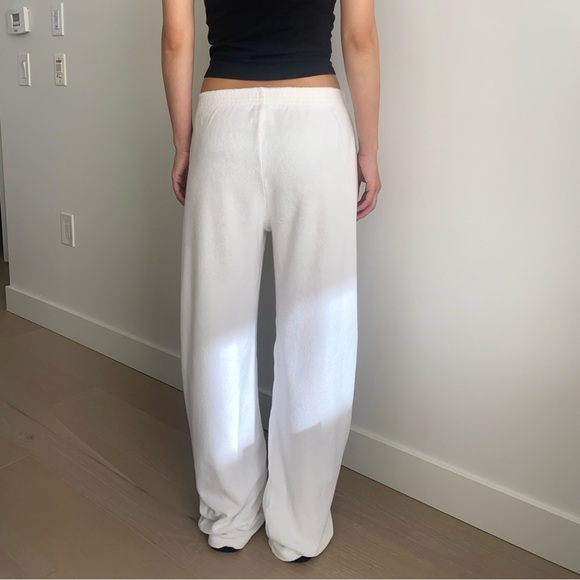 Aritzia tna ashland terry wide leg pant white - Picture 2 of 9